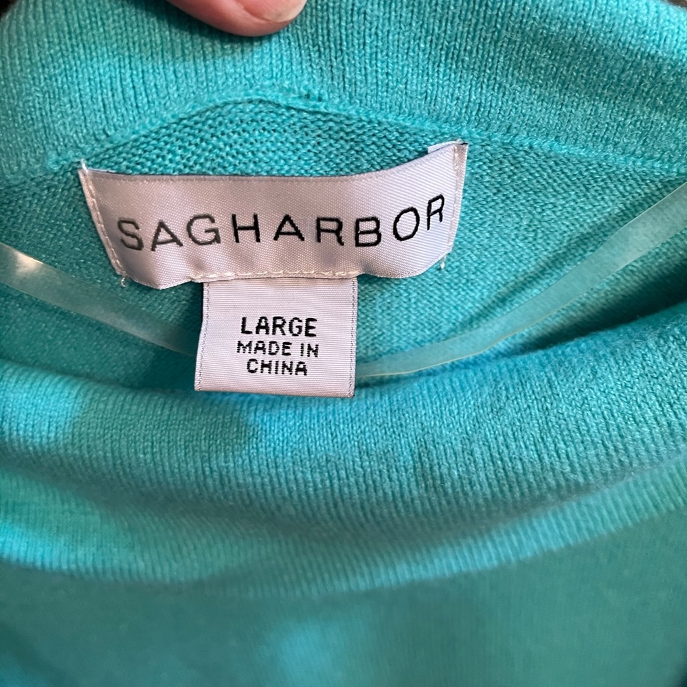 Sag harbor turquoise sweater